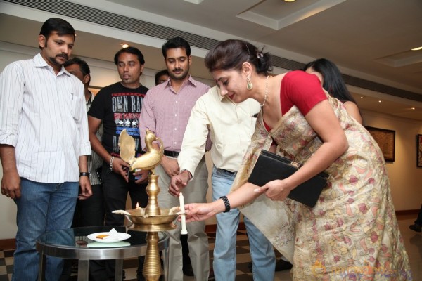 Uday Kiran & Madhavi Latha At Muse Art Gallery 