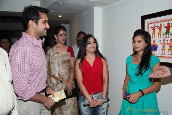 Uday Kiran & Madhavi Latha At Muse Art Gallery 