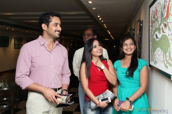 Uday Kiran & Madhavi Latha At Muse Art Gallery 