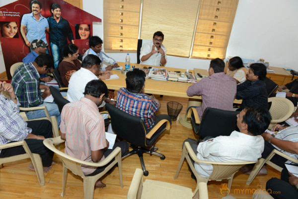 Venkatesh At SVSC Movie Success Meet  