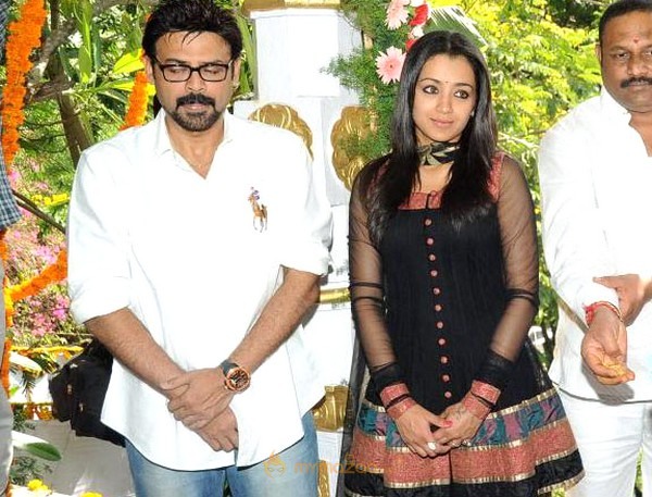 Venkatesh and Trisha New Movie Launch Gallery