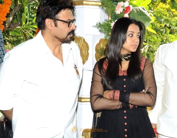 Venkatesh and Trisha New Movie Launch Gallery