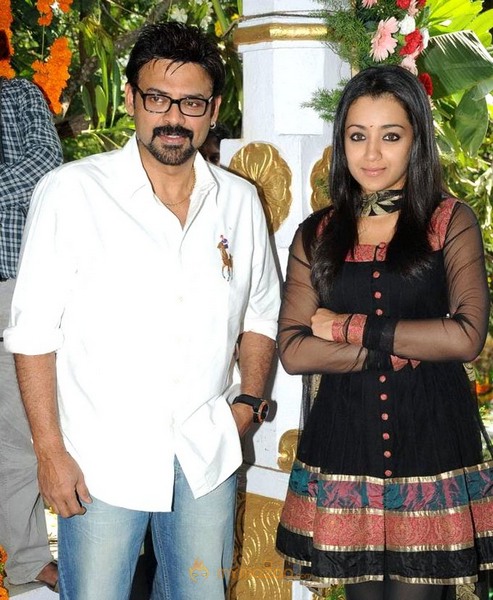 Venkatesh and Trisha New Movie Launch Gallery