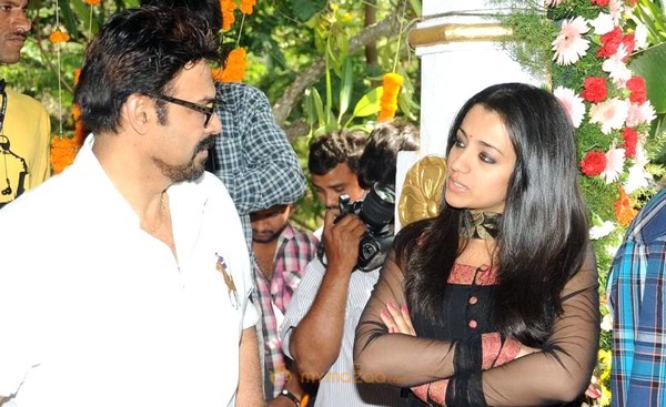 Venkatesh and Trisha New Movie Launch Gallery