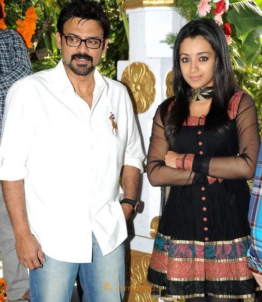 Venkatesh and Trisha New Movie Launch Gallery