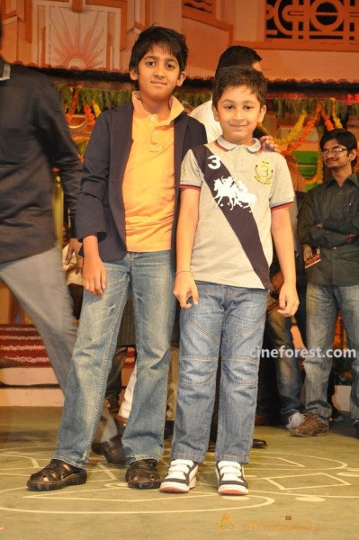 Venky Son & Mahesh Son At SVSC Audio Function