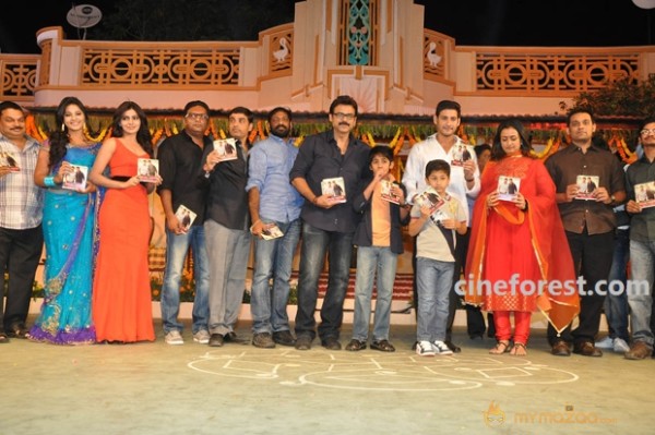 Venky Son & Mahesh Son At SVSC Audio Function