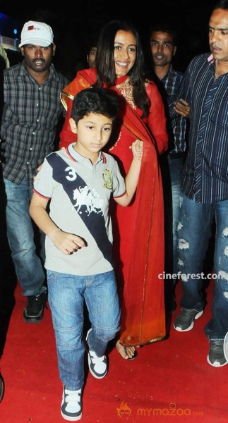 Venky Son & Mahesh Son At SVSC Audio Function