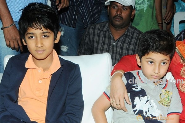 Venky Son & Mahesh Son At SVSC Audio Function