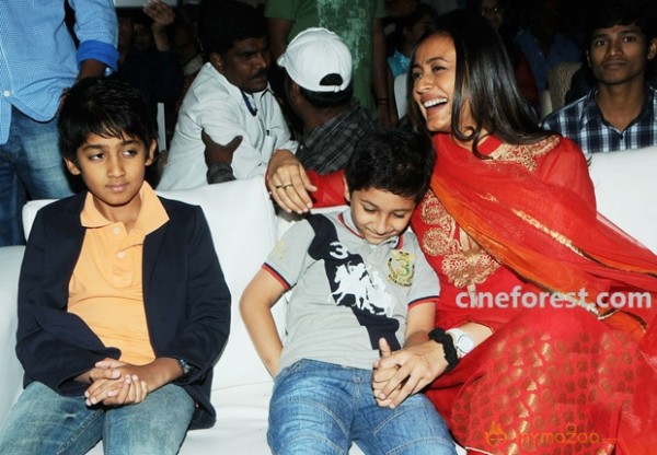 Venky Son & Mahesh Son At SVSC Audio Function