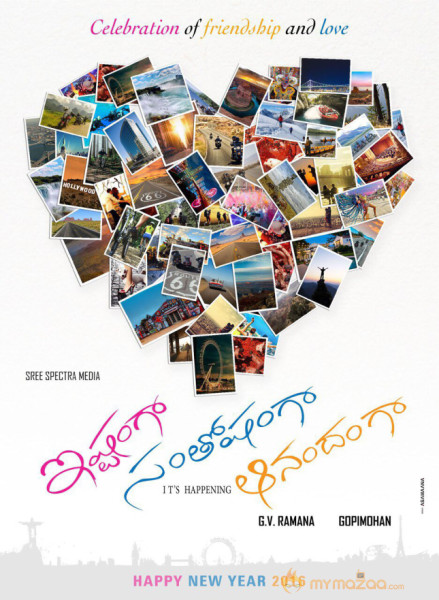 Ishtamga Santoshamga Aanandhamga movie few more title Greeting cards