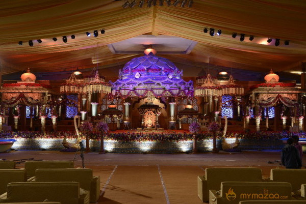 Balakrishna's Daughter Tejaswini Marriage Mandap Sets Photos 