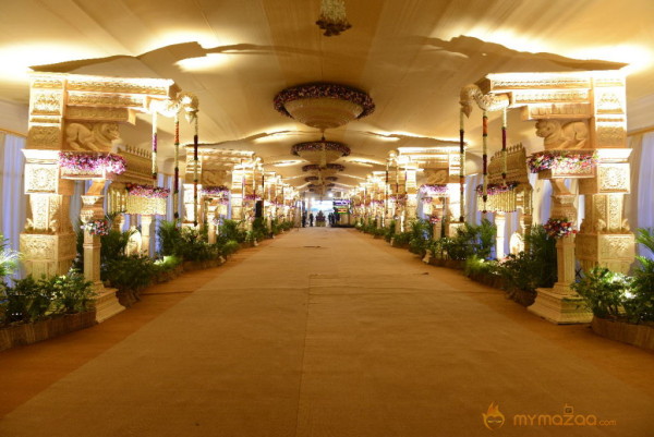 Balakrishna's Daughter Tejaswini Marriage Mandap Sets Photos 