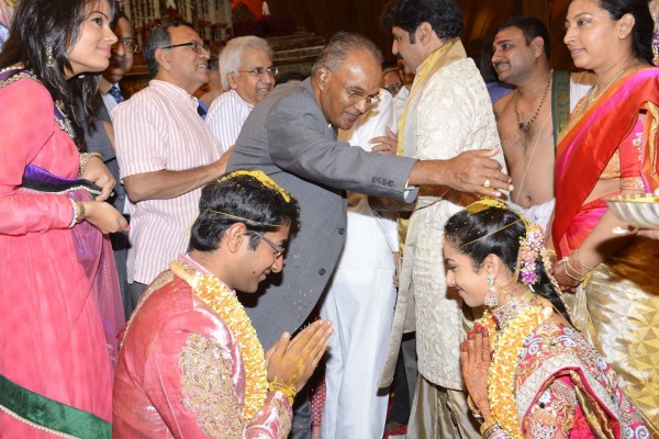 Balakrishna's Daughter Tejaswini Weds Sri Bharat Wedding Photos 