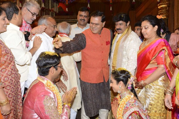 Balakrishna's Daughter Tejaswini Weds Sri Bharat Wedding Photos 