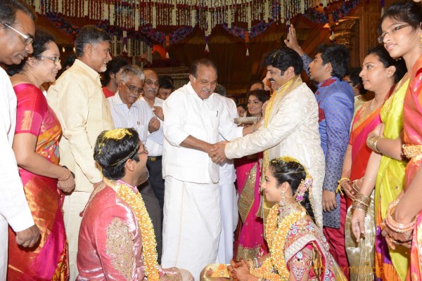 Balakrishna's Daughter Tejaswini Weds Sri Bharat Wedding Photos 