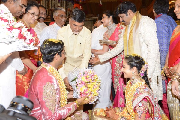 Balakrishna's Daughter Tejaswini Weds Sri Bharat Wedding Photos 