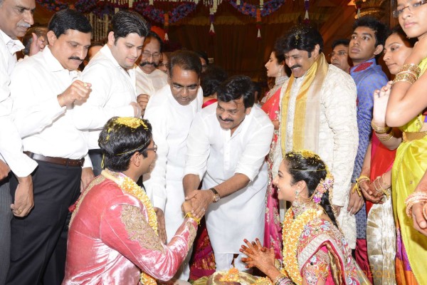 Balakrishna's Daughter Tejaswini Weds Sri Bharat Wedding Photos 