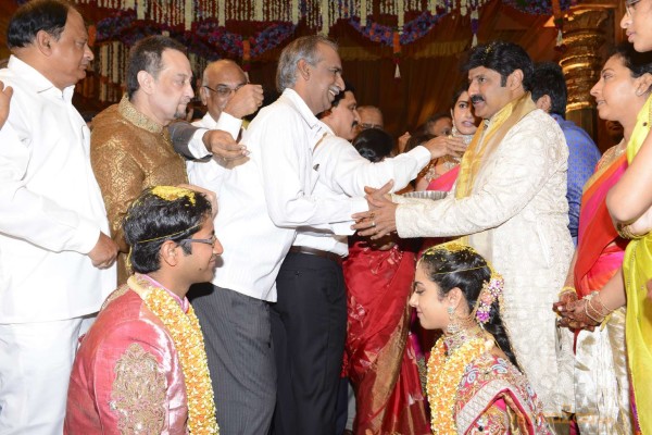 Balakrishna's Daughter Tejaswini Weds Sri Bharat Wedding Photos 