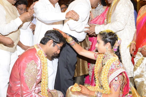 Balakrishna's Daughter Tejaswini Weds Sri Bharat Wedding Photos 