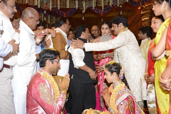 Balakrishna's Daughter Tejaswini Weds Sri Bharat Wedding Photos 