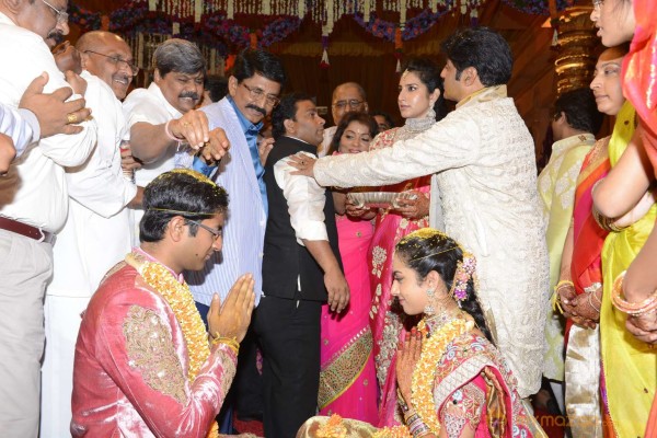 Balakrishna's Daughter Tejaswini Weds Sri Bharat Wedding Photos 