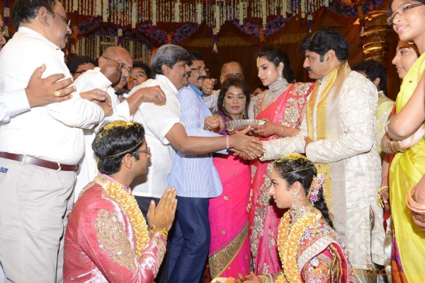 Balakrishna's Daughter Tejaswini Weds Sri Bharat Wedding Photos 