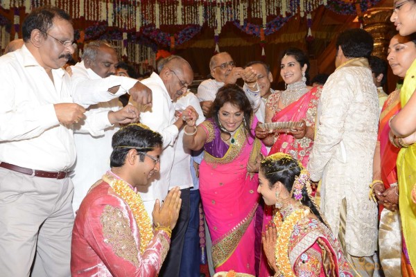 Balakrishna's Daughter Tejaswini Weds Sri Bharat Wedding Photos 