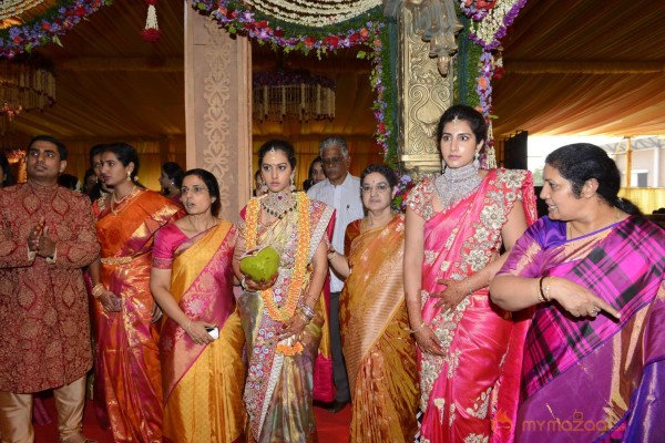 Balakrishna's Daughter Tejaswini Weds Sri Bharat Wedding Photos 