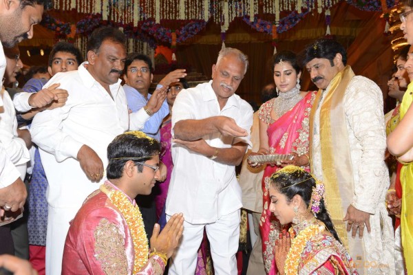 Balakrishna's Daughter Tejaswini Weds Sri Bharat Wedding Photos 