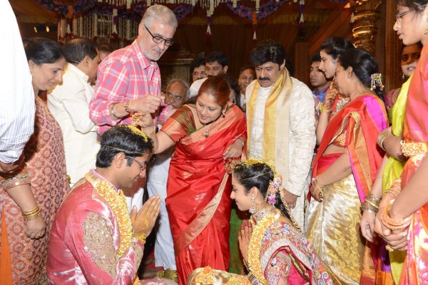 Balakrishna's Daughter Tejaswini Weds Sri Bharat Wedding Photos 