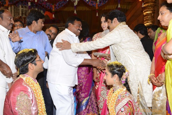 Balakrishna's Daughter Tejaswini Weds Sri Bharat Wedding Photos 