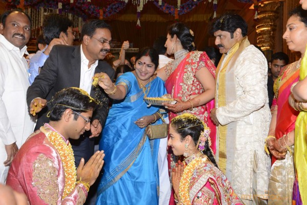 Balakrishna's Daughter Tejaswini Weds Sri Bharat Wedding Photos 