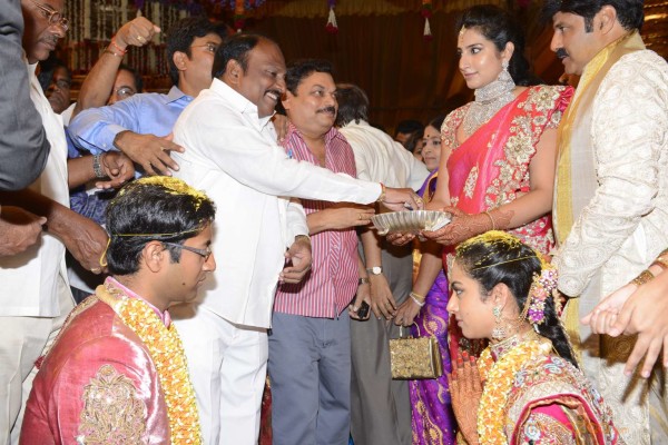 Balakrishna's Daughter Tejaswini Weds Sri Bharat Wedding Photos 