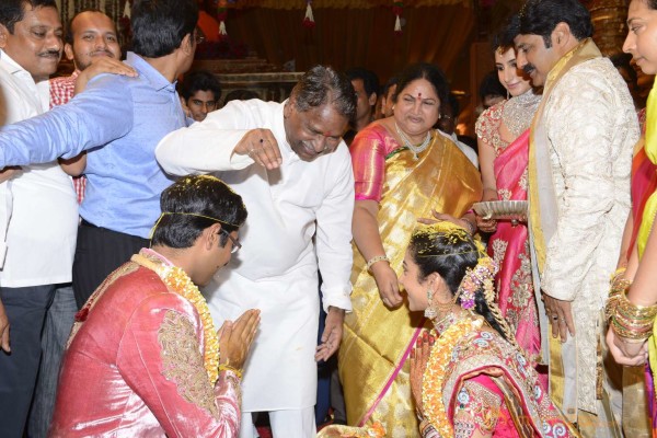 Balakrishna's Daughter Tejaswini Weds Sri Bharat Wedding Photos 