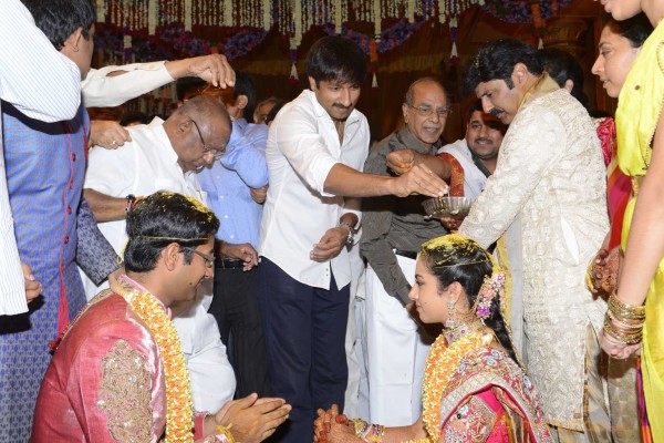 Balakrishna's Daughter Tejaswini Weds Sri Bharat Wedding Photos 