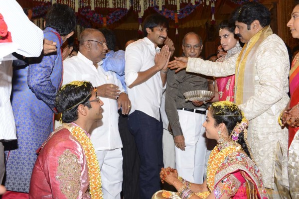 Balakrishna's Daughter Tejaswini Weds Sri Bharat Wedding Photos 