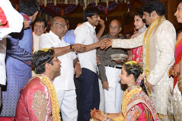 Balakrishna's Daughter Tejaswini Weds Sri Bharat Wedding Photos 