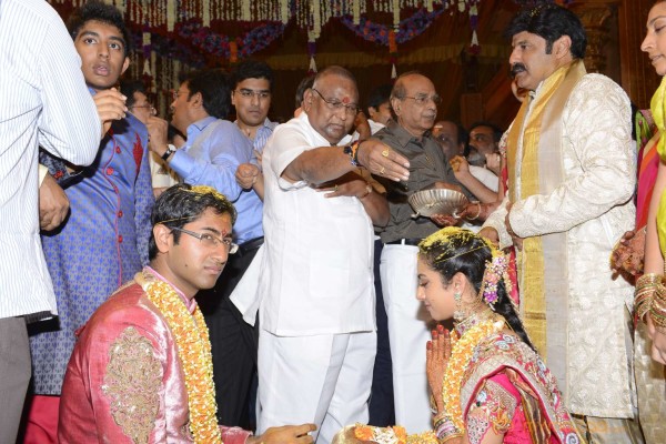 Balakrishna's Daughter Tejaswini Weds Sri Bharat Wedding Photos 