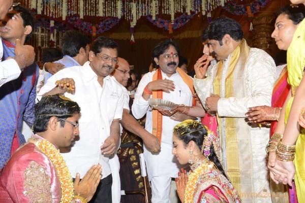 Balakrishna's Daughter Tejaswini Weds Sri Bharat Wedding Photos 