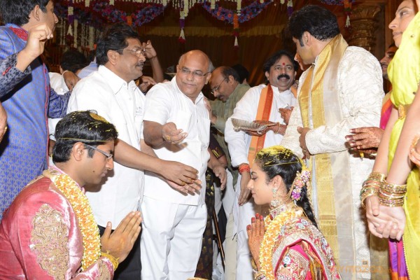 Balakrishna's Daughter Tejaswini Weds Sri Bharat Wedding Photos 