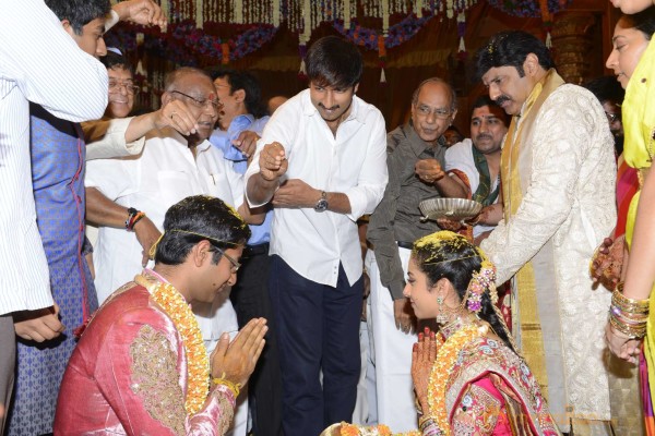 Balakrishna's Daughter Tejaswini Weds Sri Bharat Wedding Photos 