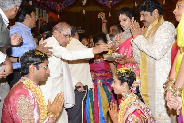 Balakrishna's Daughter Tejaswini Weds Sri Bharat Wedding Photos 