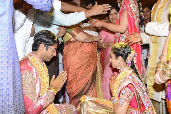 Balakrishna's Daughter Tejaswini Weds Sri Bharat Wedding Photos 