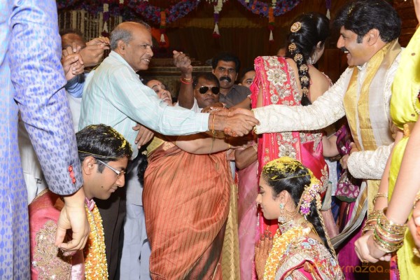 Balakrishna's Daughter Tejaswini Weds Sri Bharat Wedding Photos 