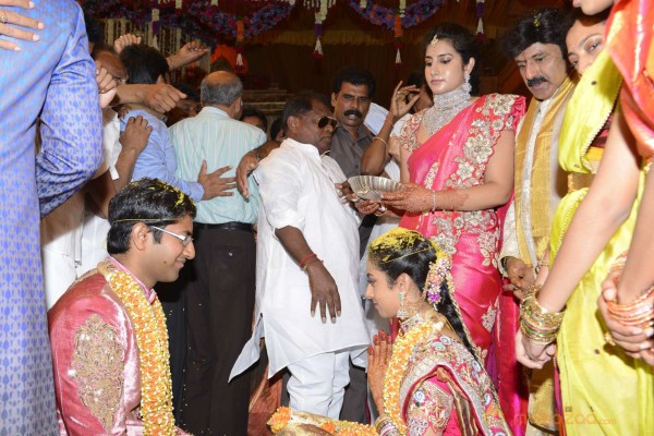 Balakrishna's Daughter Tejaswini Weds Sri Bharat Wedding Photos 