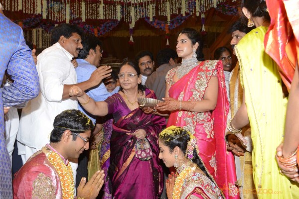 Balakrishna's Daughter Tejaswini Weds Sri Bharat Wedding Photos 