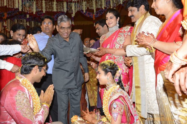 Balakrishna's Daughter Tejaswini Weds Sri Bharat Wedding Photos 