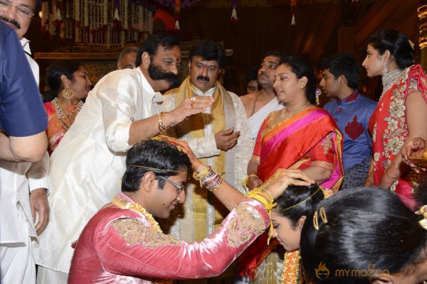 Balakrishna's Daughter Tejaswini Weds Sri Bharat Wedding Photos 