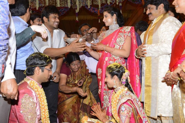 Balakrishna's Daughter Tejaswini Weds Sri Bharat Wedding Photos 